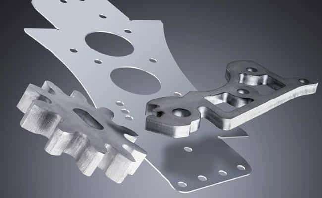 Laser-cut component.