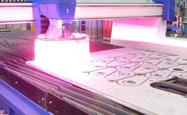 Plasma and flame cutting – application example.