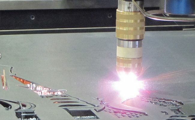Plasma and flame cutting – application example.