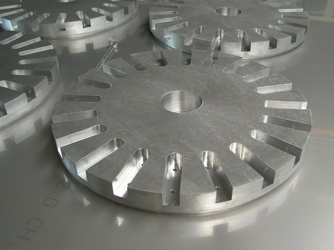 Combined milled and turned parts.