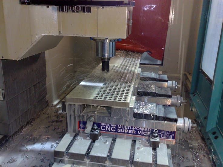 Production of a tube sheet for heat exchangers 2350 × 380 × 50 mm made of 1.4571 (V4A).